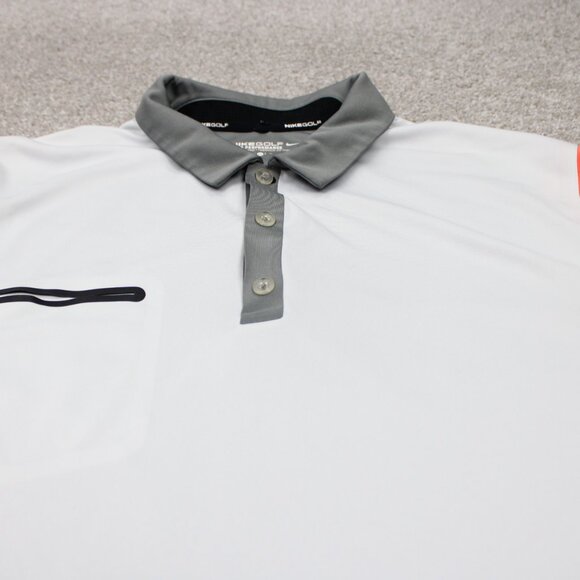 Nike Innovation Color Golf Polo Shirt Mens XL Gray Dri-Fit Tour Performance S/S - Picture 4 of 13